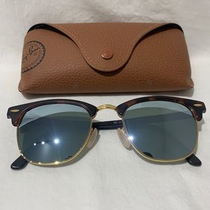 Ray Ban Clubmaster Tortoise w/ reflect lens RB3016